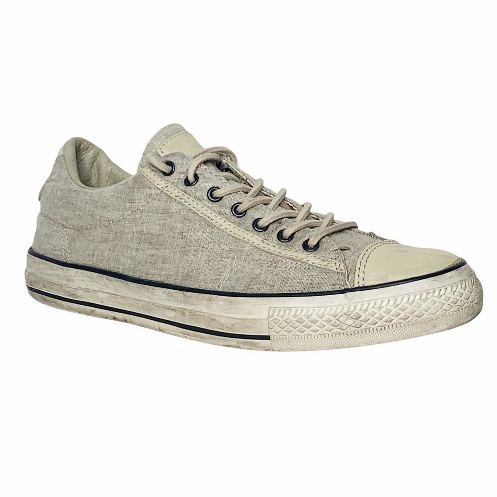 John Varvatos x Converse Distressed Textile Low Top Shoes Sneakers Men's 9